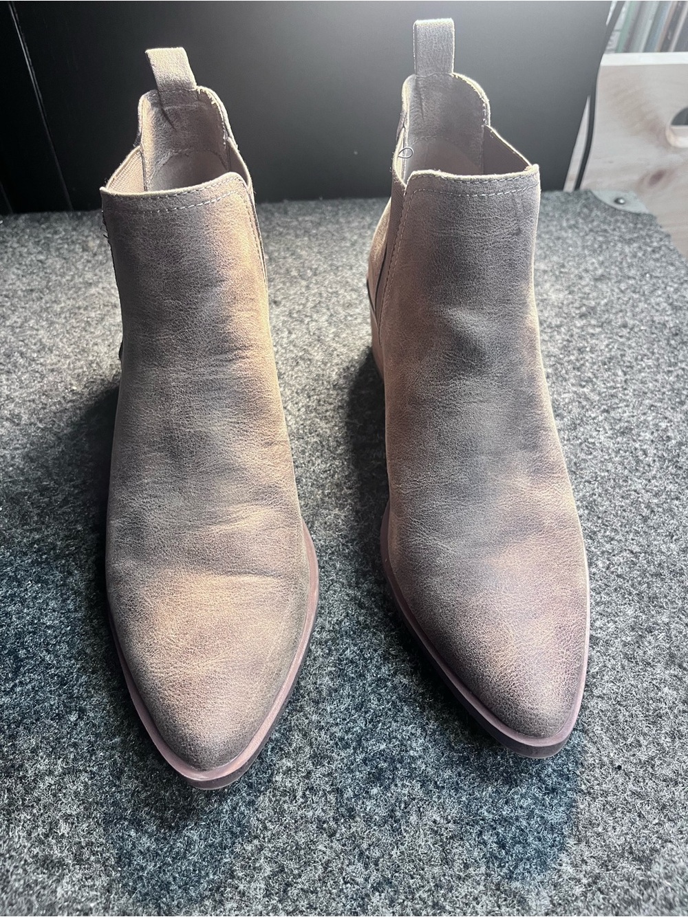 Report Suede Pointed Toe Ankle Boots